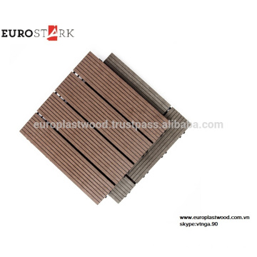 WPC DECKING TILE / DIY TILE / GROSSHÄNDLER PREIS, GUTE QUALITÄT, 100% RECYCLEABLE, WASSERDICHT, UV-RESISTANT